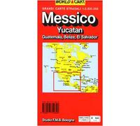 Messico. Yucatan. Guatemala. Belize. El Salvador 1:2.500.000