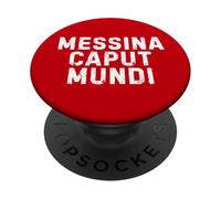 Messina Caput Mundi Città Simpatica Uomo Donna Bambino PopSockets PopGrip Adesivo