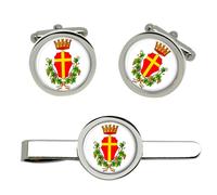 Messina (Italia) Gemelli E Fermacravatta Set