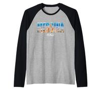 Messina Prefettura Italia Città Messina Vintage Design Maglia con Maniche Raglan