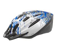 Messingschlager Ventura Casco bicicletta, Bianco (bianco/blu/argento), M