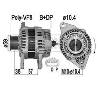 MESSMER Alternatore Generatore 100A 14V per Mazda CX-7 2.2 Mzr-Cd