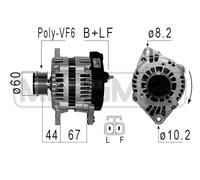 MESSMER Alternatore Generatore 100A 14V per Opel Astra H Caravan 1.7 CDTI