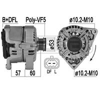 MESSMER Alternatore Generatore 100A 14V Per Opel Corsa D 1.4 209539A