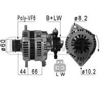 MESSMER Alternatore Generatore 100A 14V Per Opel Meriva 1.7 CDTi 210890A