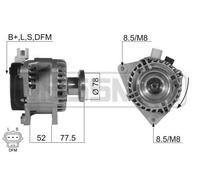 MESSMER Alternatore Generatore 105A 14V per Ford Focus II Familiare 1.6 1.8