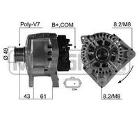 MESSMER Alternatore Generatore 110A 14V per Renault Megane II 1.9 DCI