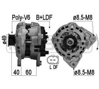 Messmer Alternatore Generatore 110A 14V Per VW UP 1.0 209261A