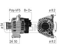 Messmer Alternatore Generatore 120A 14V Per Fiat 500 0.9 1.4 T-Jet