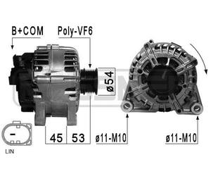 MESSMER Alternatore Generatore 120A 14V per Ford Fiesta VI 1.6 EcoBoost 2.0