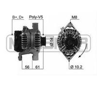 MESSMER Alternatore Generatore 120A 14V Per Opel Astra G CC 1.6 16V 1.8 2.0