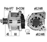MESSMER Alternatore Generatore 120A 14V Per Renault Captur 0.9 TCe 90 1.2