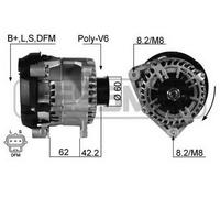 MESSMER Alternatore Generatore 124A 14V Per Ford Tourneo Connect 1.8 Di