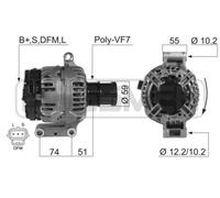 MESSMER Alternatore Generatore 124A 14V Per Ford Transit Pritsche/Fahrgestell