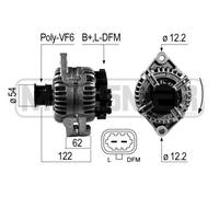 MESSMER Alternatore Generatore 140A 14V Per Opel Zafira B 1.9 CDTi