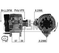 MESSMER Alternatore Generatore 140A 14V Per VW Golf V 1.4 TSI 210504A
