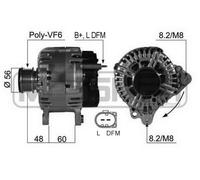 Messmer Alternatore Generatore 140A 14V Per VW Passat Alltrack 2.0 TDI 1.9