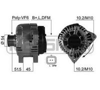 MESSMER Alternatore Generatore 150A 14V per Citroën Jumpy 2.0 HDI 110 1.6