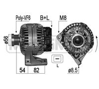 MESSMER Alternatore Generatore 160A 14V Per Volvo XC90 I D5 AWD D3/D5 2.5 T