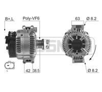 MESSMER Alternatore Generatore 180A 14V per BMW 3er Touring 320d 318d 325i