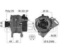 MESSMER Alternatore Generatore 70A 14V per VW Golf III 1.6 1.8 2.0 1.9 TDGTD