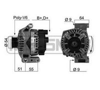 MESSMER Alternatore Generatore 75A 14V Per Ford KA 1.2 1.3 TDCi 210406A