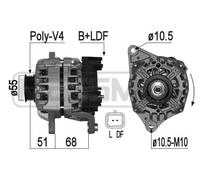MESSMER Alternatore Generatore 80A 14V Per Nissan Note 1.4 1.2 16V 1.0