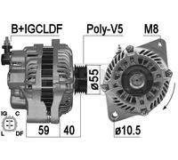 Messmer Alternatore Generatore 80A 14V Per Suzuki Swift III 1.6 2.0 AWD
