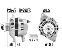 MESSMER Alternatore Generatore 85A 14V Per Mitsubishi Colt VI 1.3 1.1 1.5