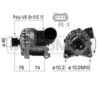 MESSMER Alternatore Generatore 90A 14V per BMW Serie 5 523i 520i 528i