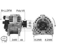 Messmer Alternatore Generatore 90A 14V Per VW Golf IV 1.4 16V 1.6 1.9 TDI 2.0