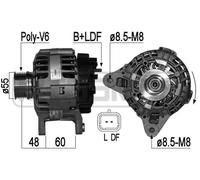 MESSMER Alternatore Generatore 95A 14V Per Dacia Duster 1.6 16V 1.4