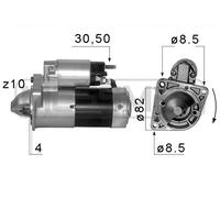 MESSMER Starter 1.7 KW Per Opel Astra J Caravan 2.0 CDTi Insignia A Country