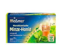 Meßmer Tè di terra al miele di menta marocchino, 20 bustine di tè, mix di tè alla menta con aroma di miele, sapore dolce alla menta