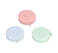 Messo a nastro morbido 3 pcs da 1,5 m Mini misurazione del nastro di cucitura Misurazione adattamento Durevole con guscio di plastica ABS di plastica scale a doppia facciate