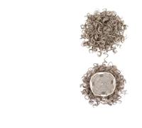 Messy bun hair piece, Chignon riccio con coulisse Parrucchino sintetico for chignon da donna Coda di cavallo con coulisse Estensioni dei capelli con clip for coda riccia crespa,Hair bun wig(Brown gra