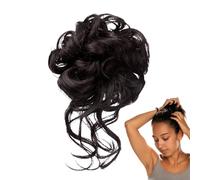 Messy Bun Hair Piece, Claw Clip Hair Extension, Ponytail Styling Accessory, Synthetic Hairpieces, 5.91 inches, Elegant Updo Holder for Wedding Dating Casual Party and Events