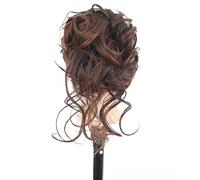 Messy Bun Hair Piece Tousled Updo Hair Chignon Extension Ondulato Capelli Avvolgere Coda di Cavallo Hairpiece Artiglio Clip Scrunchies Con Capelli Attaccati