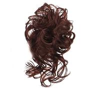 Messy Bun Hair Pieces Ricci Ondulati Chignon Scrunchie per Donne Messy Bun Hair Piece Tousled Updo Chignon Extension Elastico per Capelli Capelli P(21