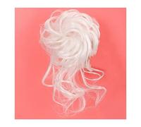 Messy Bun Hair Pieces Ricci Ondulati Chignon Scrunchie per Donne Messy Bun Hair Piece Tousled Updo Chignon Extension Elastico per Capelli Capelli P(7
