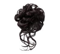 Messy Bun Hairs Piece, Claw Clip Hair Bun Extension for Women, Styling Accessory Ponytail Holder for Casual Events Dating Party Wedding Bride Looks, Natural Texture, 15 cm