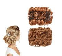 Messy Curly Dish Bun, Messy Bun Hair Piece, Synthetic Messy Bun Scrunchies, Hair Bun Extension Easy Stretch Hair Combs Clip, Short Messy Curly Dish Hair Bun Extension (Q8-30)