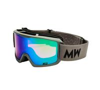 MessyWeekend Ferdi, occhiali da sci, grigio chiaro Onesize Light Grey Green Mirrored