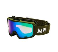 MessyWeekend Ferdi, occhiali da sci, verde Onesize Army Green Mirrored