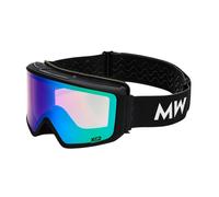 MessyWeekend Flip XE2, maschere da sci, nero Onesize Black Green Mirrored