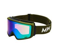 MessyWeekend Flip XE2, maschere da sci, verde Onesize Army Green Mirrored