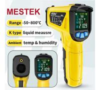 MESTEK -50-800 Gradi Termometro Digitale A Infrarossi Misuratore di Umidità Termometro Igrometro Temperatura Pistola Laser Pirometro