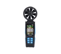 MESTEK Anemometro Digitale Portatile con Rotazione A 180, Display LCD Retroilluminato, Corpo In ABS, 6 Unità di Misura del Vento, Punto di Rugiada e