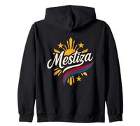 Mestiza - metà Filippina - Bandiera delle Filippine - Donne Filippine Felpa con Cappuccio