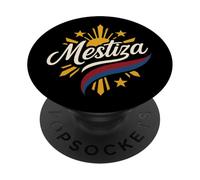 Mestiza - Metà Filippina - Bandiera delle Filippine - Donne filippine PopSockets PopGrip Adesivo